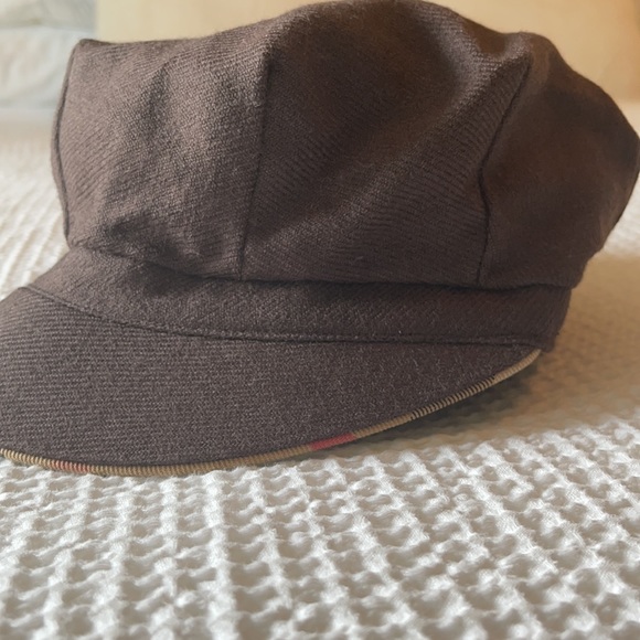 Burberry Newboy Hat brown with novacheck trim - Picture 4 of 9